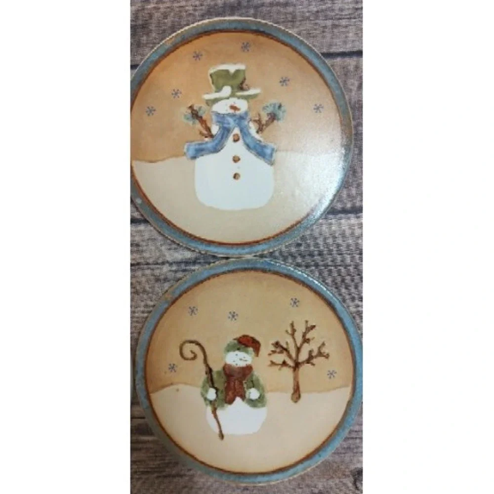 St Nicholas Square Forest Friends Snowman Set Of 4 Drink Coasters With Box A13